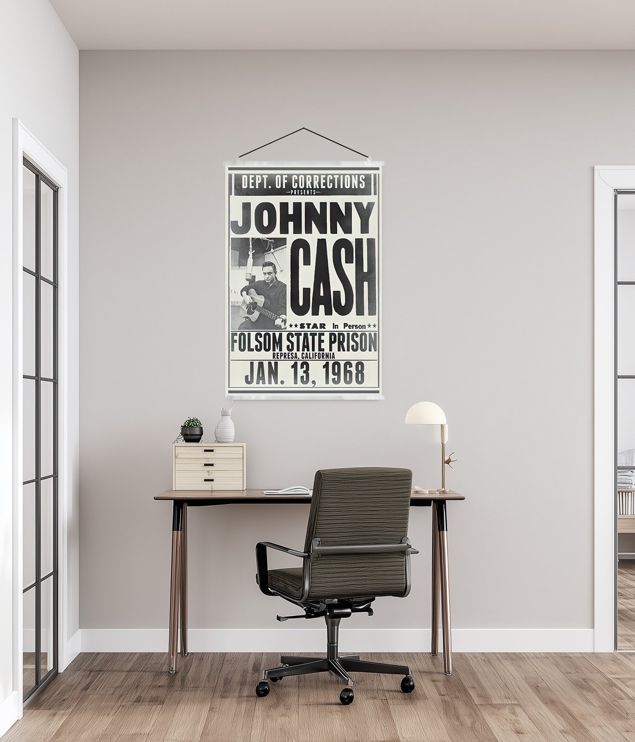 Johnny Cash - Poster Set (The Man In Black, Folsom Prison & Walking ...