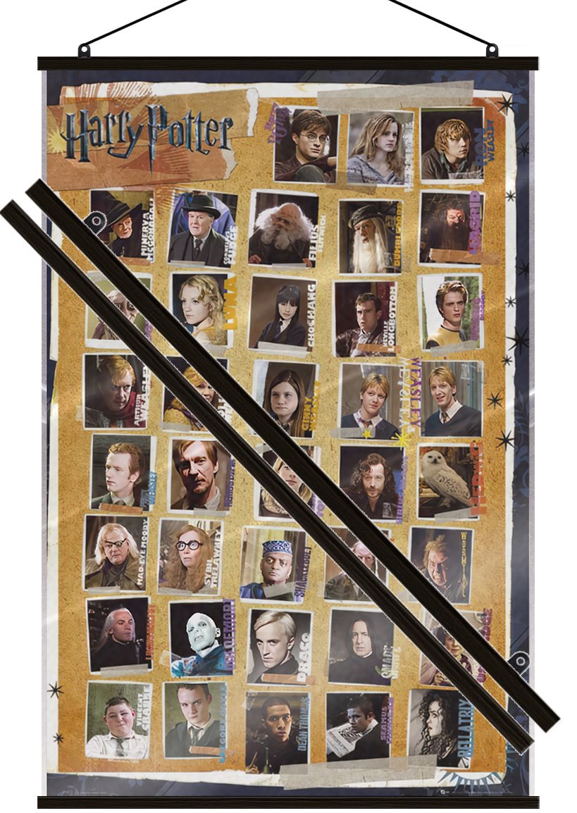 Harry Potter 1-8 – Movie Poster (All Characters) (Size 24 x 36″) (LAMINATED)