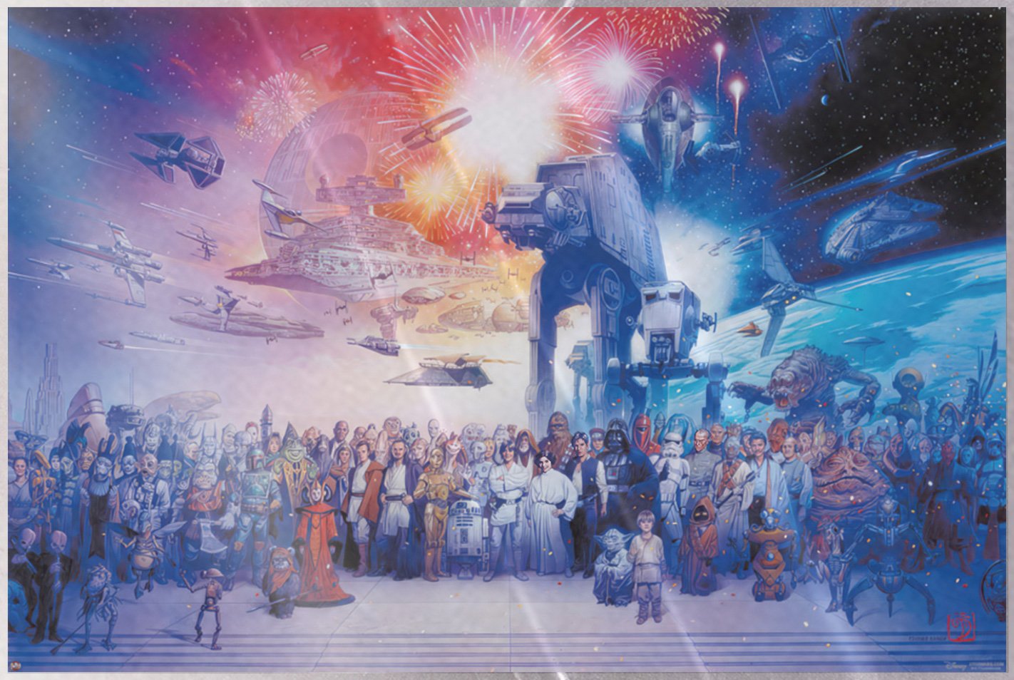 The Star Wars Galaxy – Movie Poster (All Characters) (Size 36 x 24″) (LAMINATED)