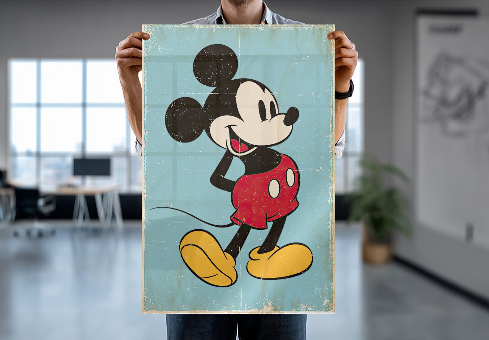 Mickey Mouse & Minnie Mouse - Comic Poster Set (Retro) (24" x 36") (LAMINATED)