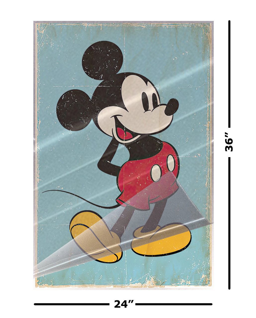 Mickey Mouse & Minnie Mouse - Comic Poster Set (Retro) (24" x 36") (LAMINATED)