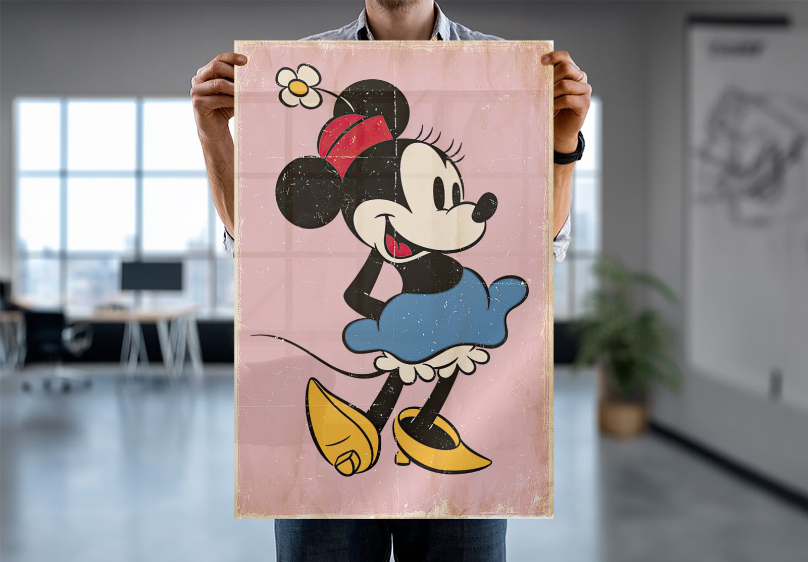 Mickey Mouse & Minnie Mouse - Comic Poster Set (Retro) (24" x 36") (LAMINATED)