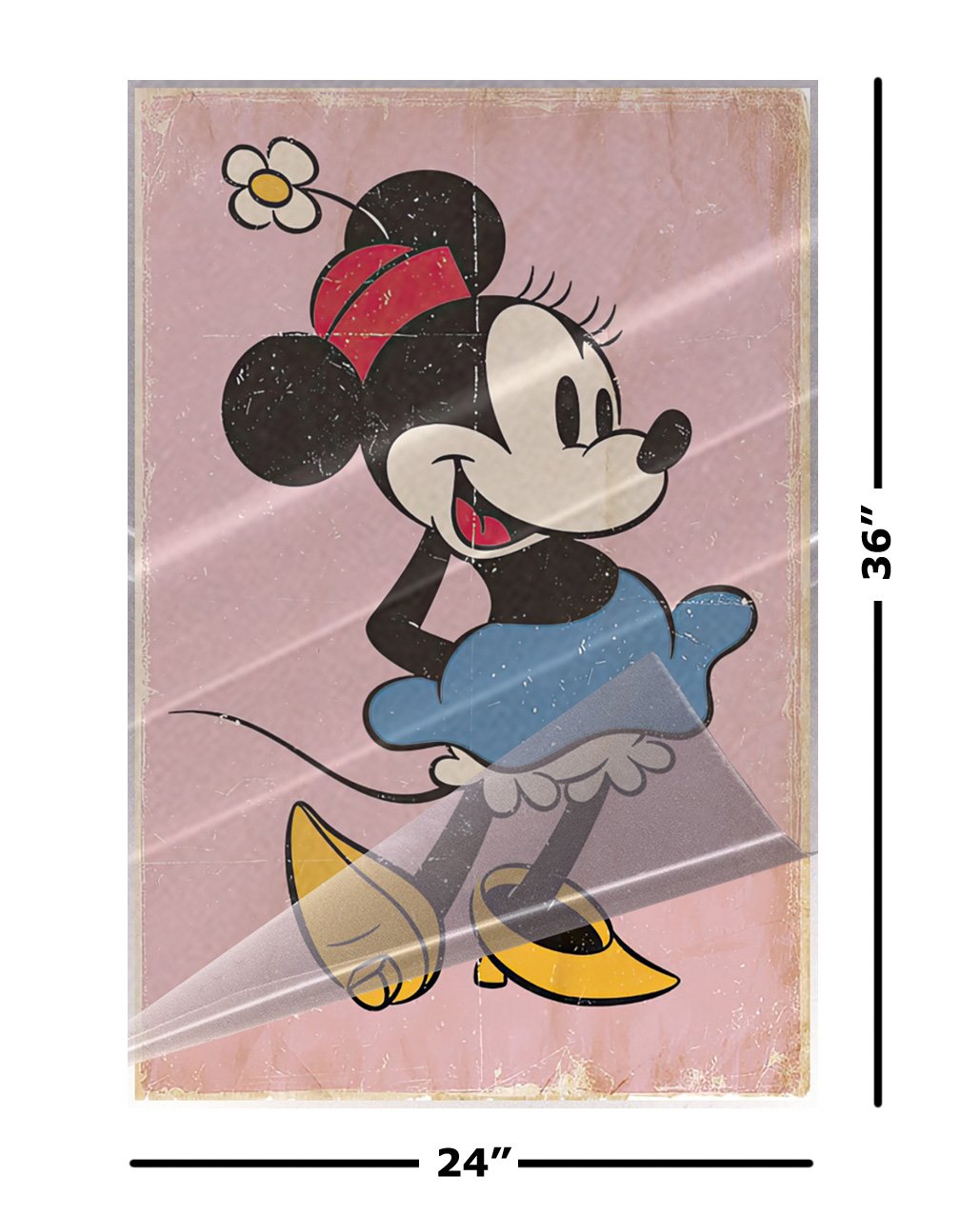 Mickey Mouse & Minnie Mouse - Comic Poster Set (Retro) (24" x 36") (LAMINATED)