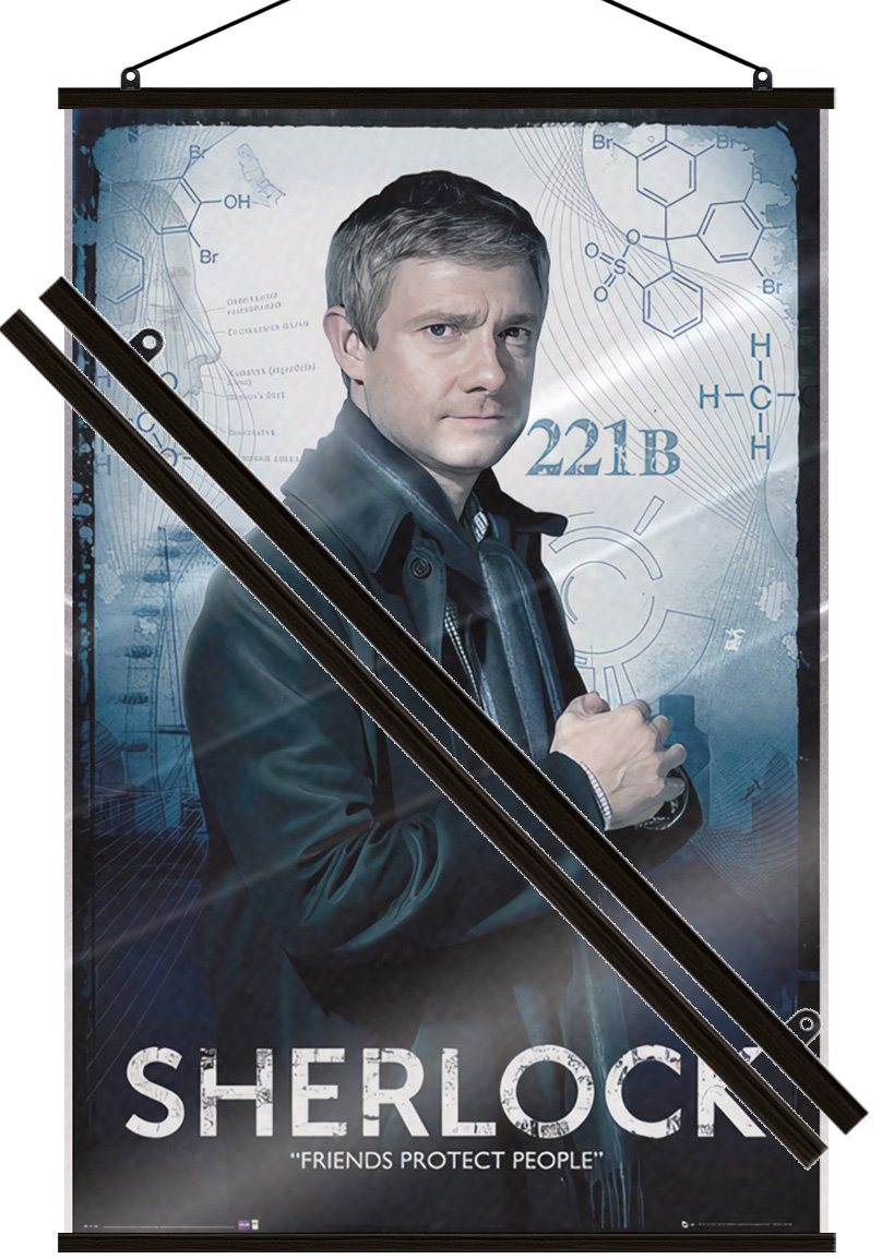 Sherlock – Poster (Friends Protect People) (Size: 24″ x 36″) (LAMINATED)