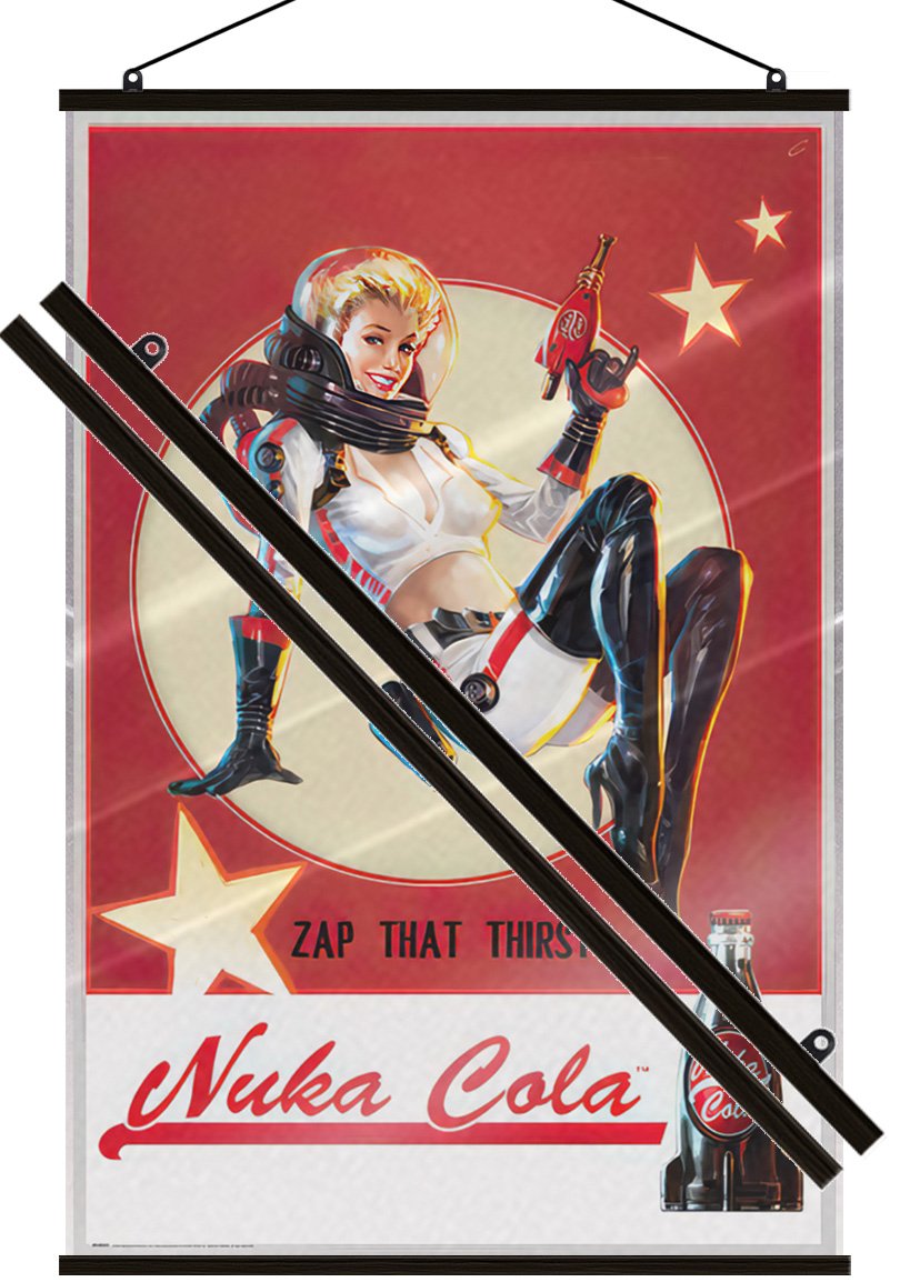 Fallout 4 – Gaming Poster (Nuka Cola Girl – Zap Your Thirst) (LAMINATED)
