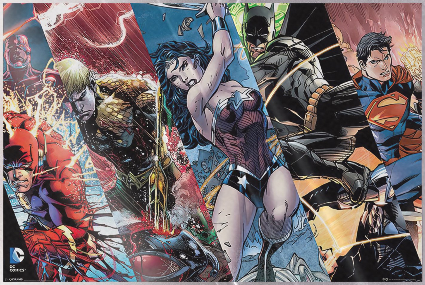Justice League of America – JLA – Poster (Heroes) (Size: 36″ x 24″) (LAMINATED)