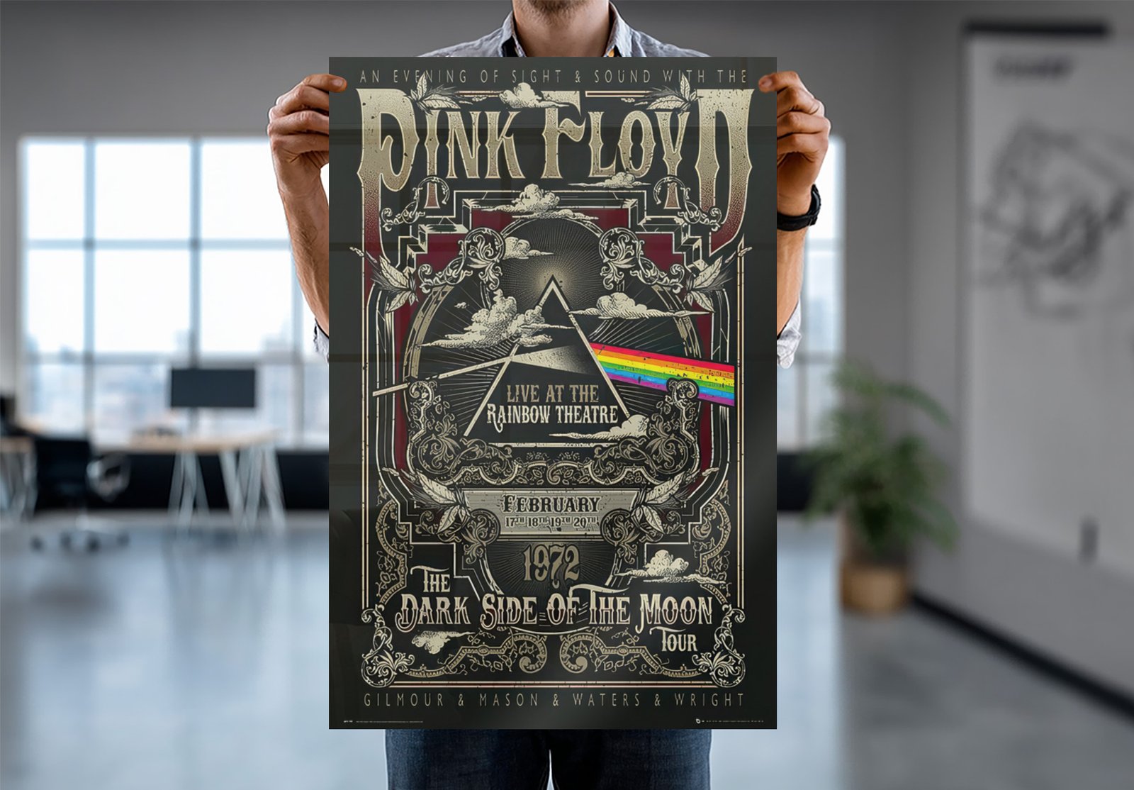 Pink Floyd - Music Poster Set (Dark Side Of The Moon - Promo Ads