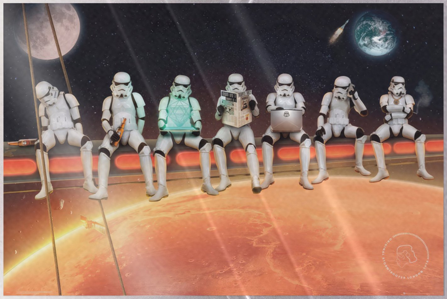 Original Stormtrooper – Movie Poster (On Girder) (Size: 36″ x 24″) (LAMINATED)