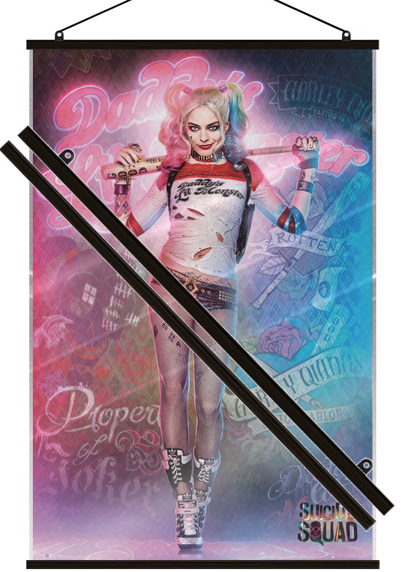 Suicide Squad – Movie Poster (Harley Quinn & Baseball Bat) (LAMINATED)