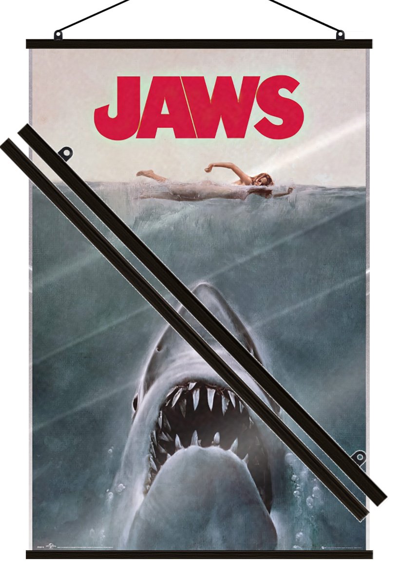 Jaws – Movie Poster (Regular – Key Art) (Size: 24″ x 36″) (LAMINATED)