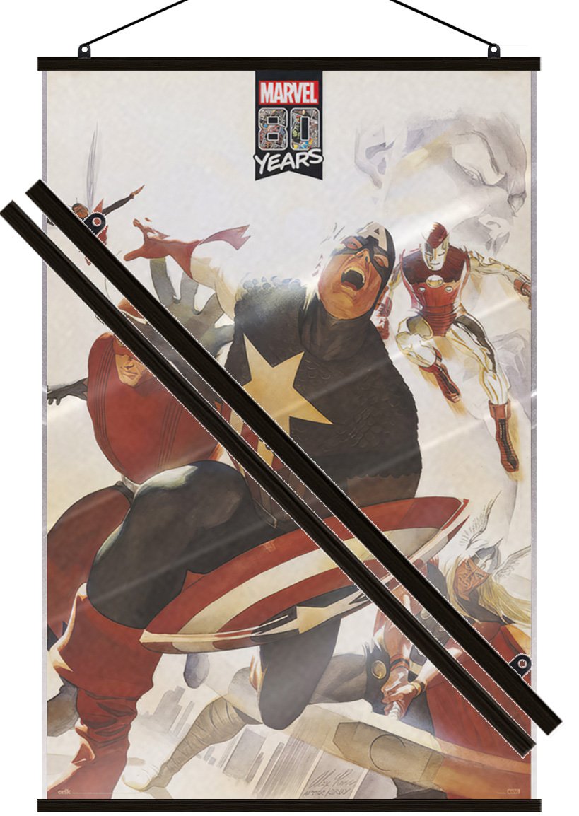 The Avengers – Marvel Comic Poster (Thor, Captain America, Iron Man) (LAMINATED)