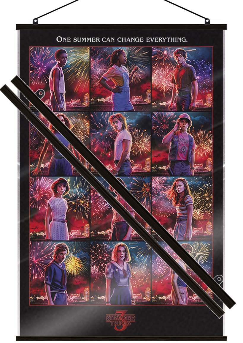 Stranger Things 3 – Poster (12 Characters Grid) (Size: 24″ x 36″) (LAMINATED)