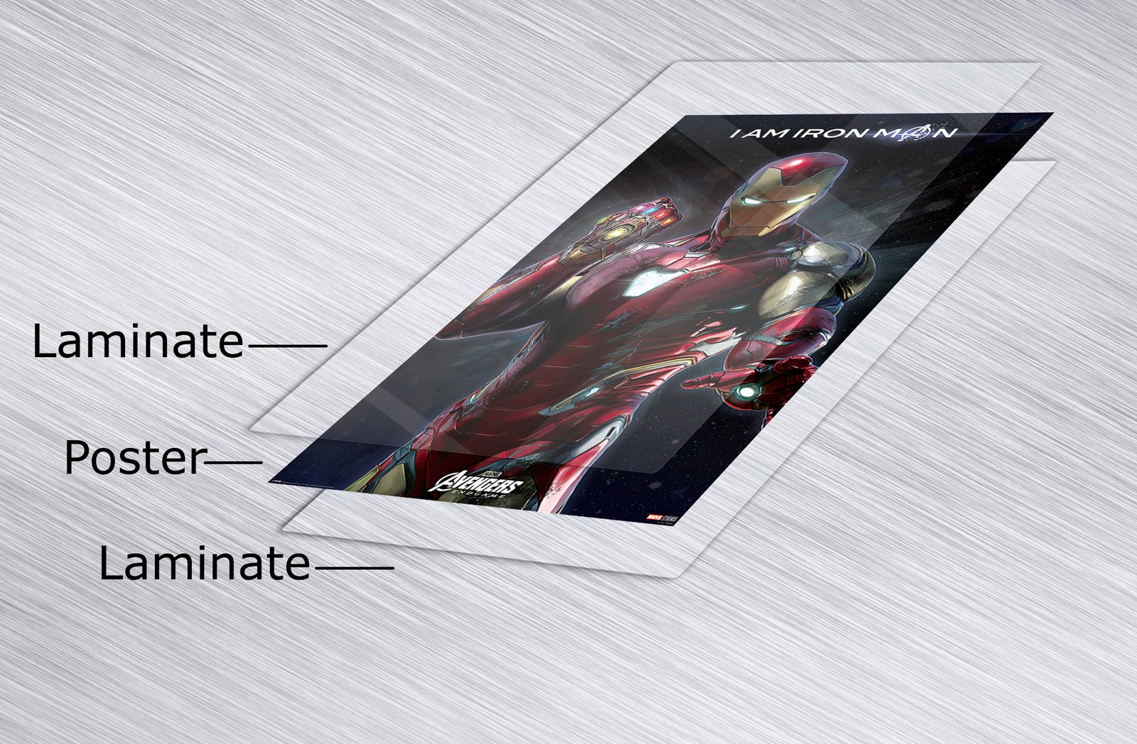 Edjay Postre Avengers Endgame - Movie Poster (I Am Iron Man) (Size: 24