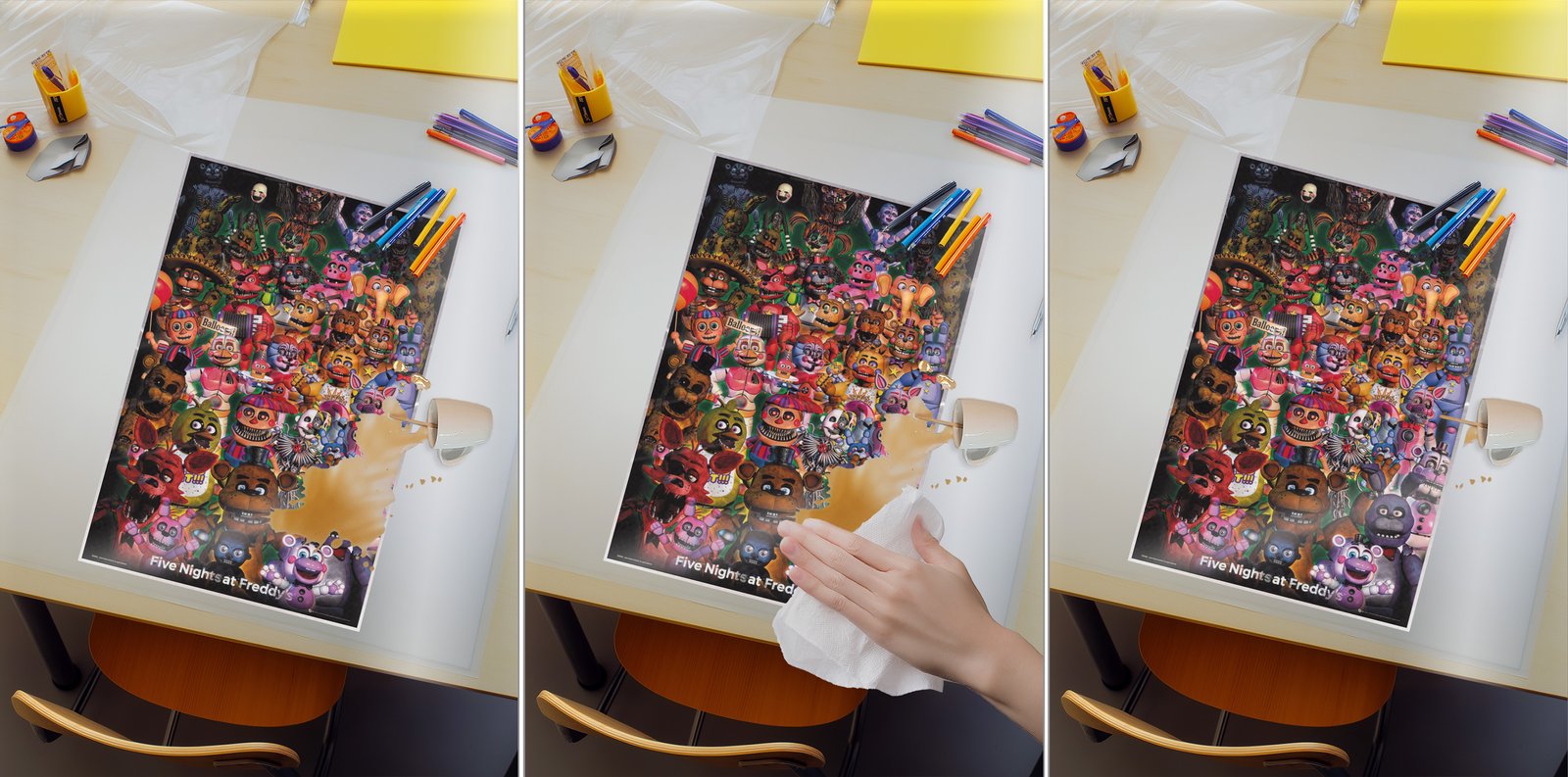 Edjay Postre Five Nights at Freddy's - Gaming Poster (All Characters) (24