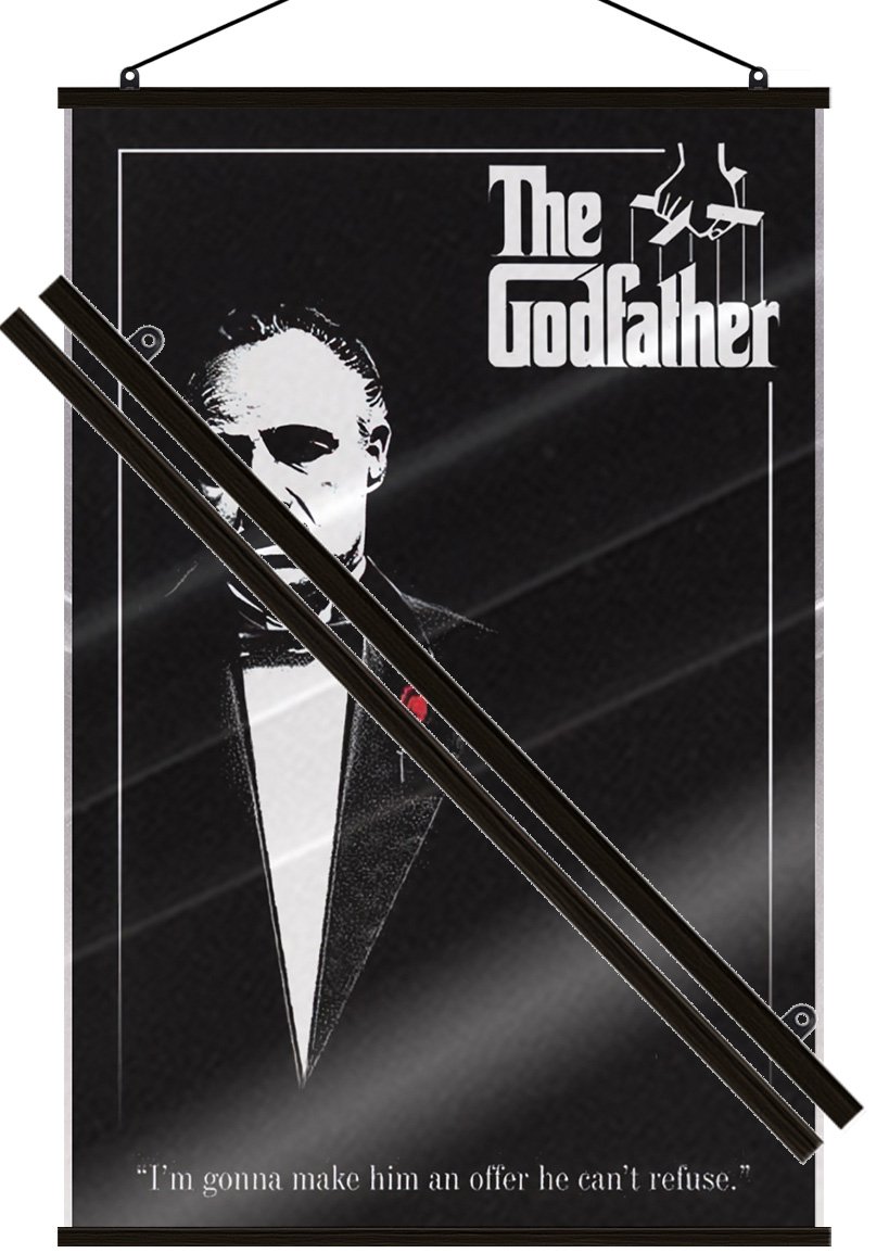 The Godfather – Movie Poster (Regular – Red Rose) (Size: 24″ x 36″) (LAMINATED)