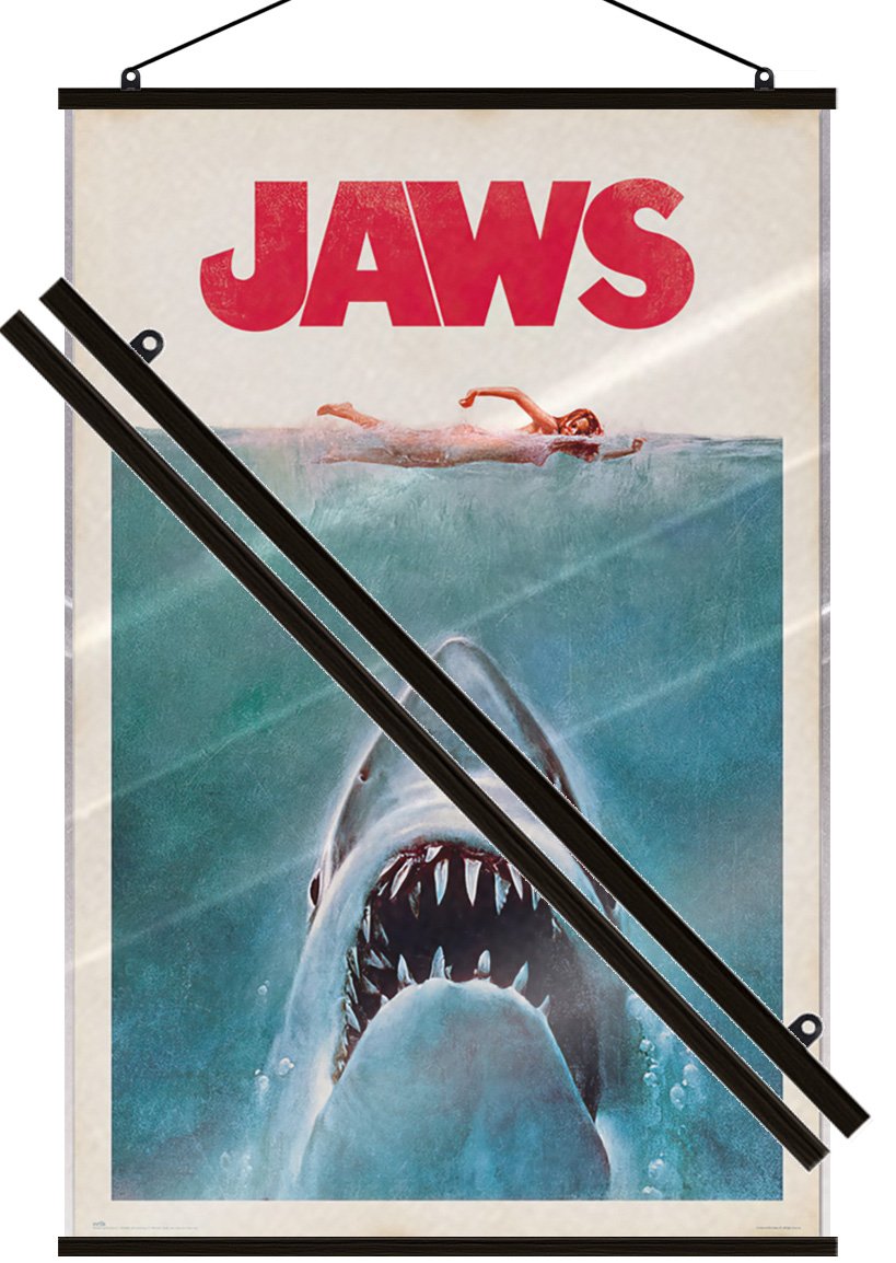Jaws – Movie Poster (Regular – Vintage Design) (Size: 24″ x 36″) (LAMINATED)