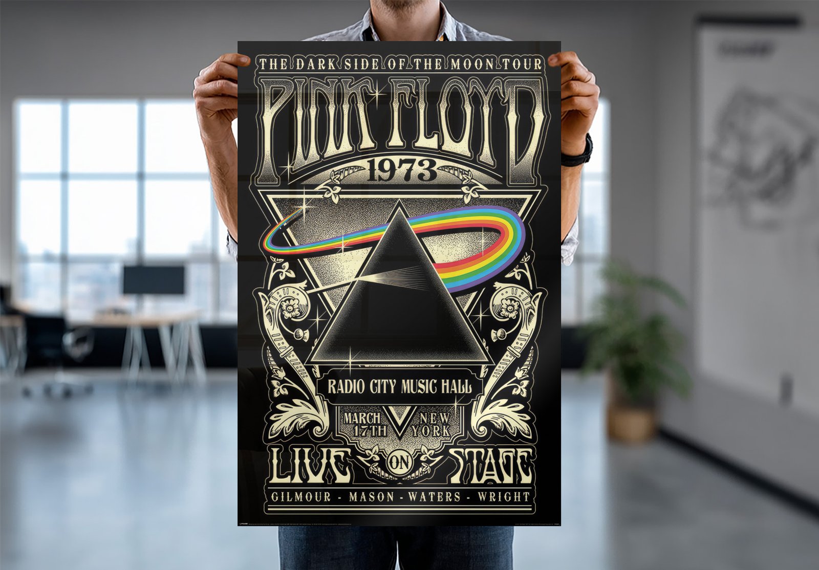 Pink Floyd - Music Poster Set (Dark Side Of The Moon - Promo Ads