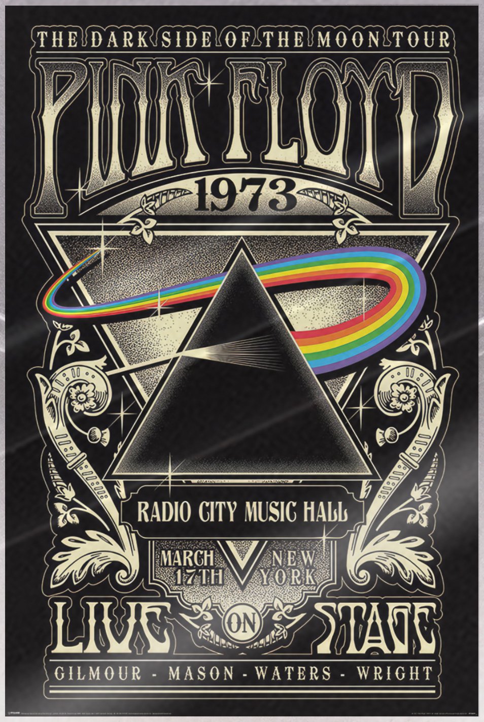Pink Floyd – Music Poster (Dark Side Of The Moon) (Size: 24″ x 36″) (LAMINATED)