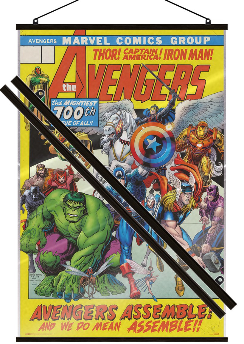 The Avengers Assemble – Marvel Comic Poster (Comic Cover) (24 x 36&Prime;) (LAMINATED)
