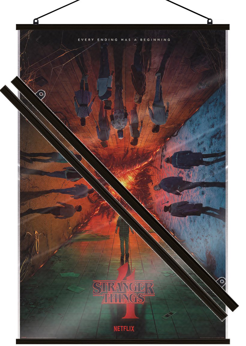 Stranger Things 4 – Poster (Regular – Season 4) (Size: 24″ x 36″) (LAMINATED)