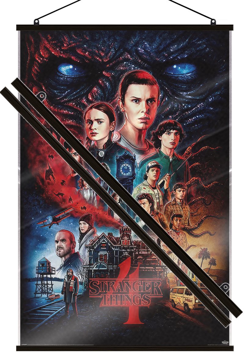 Stranger Things 4 – Poster (Season 4 – Regular) (Size: 24″ x 36″) (LAMINATED)