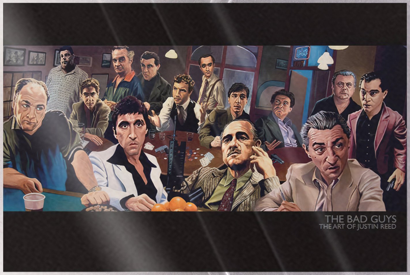 The Bad Guys -Justin Reed – Poster (Scarface, Goodfellas) (36 x 24″) (LAMINATED)