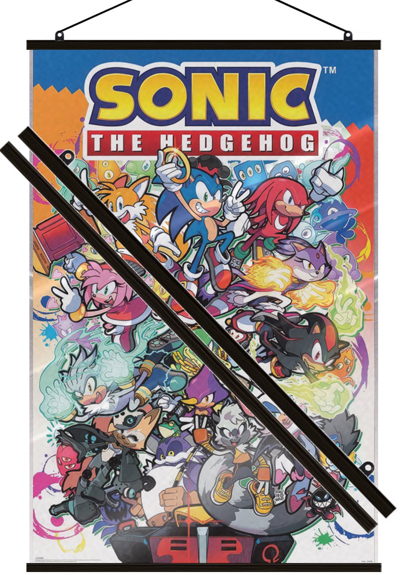 Sonic The Hedgehog – Gaming Poster (The Gang) (Size: 24″ x 36″) (LAMINATED)