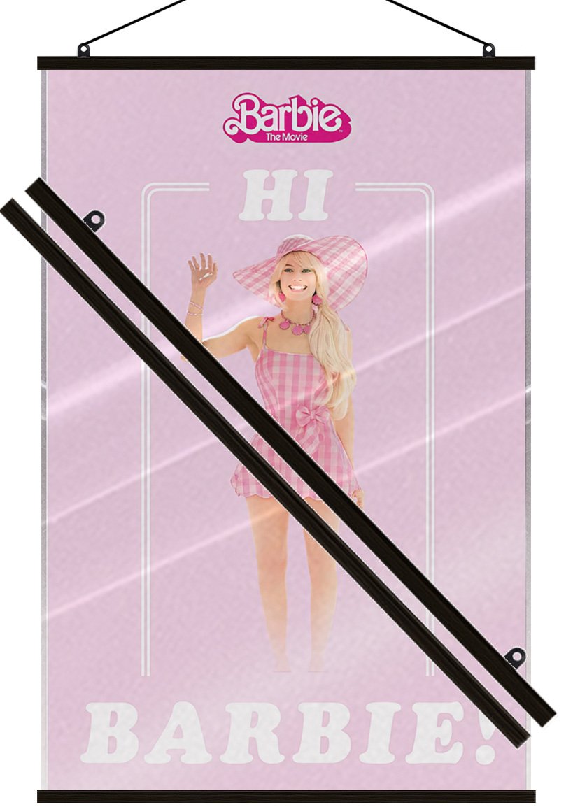Barbie The Movie – Movie Poster (Hi Barbie!) (Size: 24″ x 36″) (LAMINATED)
