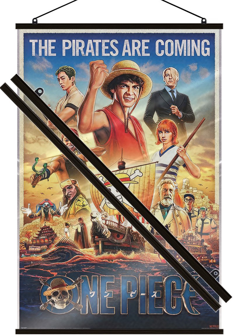 One Piece – Poster (Regular – Pirates Are Coming) (Size: 24&Prime; x 36&Prime;) (LAMINATED)