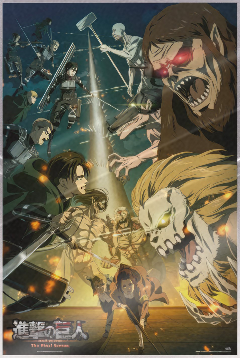 Attack On Titan The Final Season – Anime Poster (Paradis Vs. Marley) (LAMINATED)