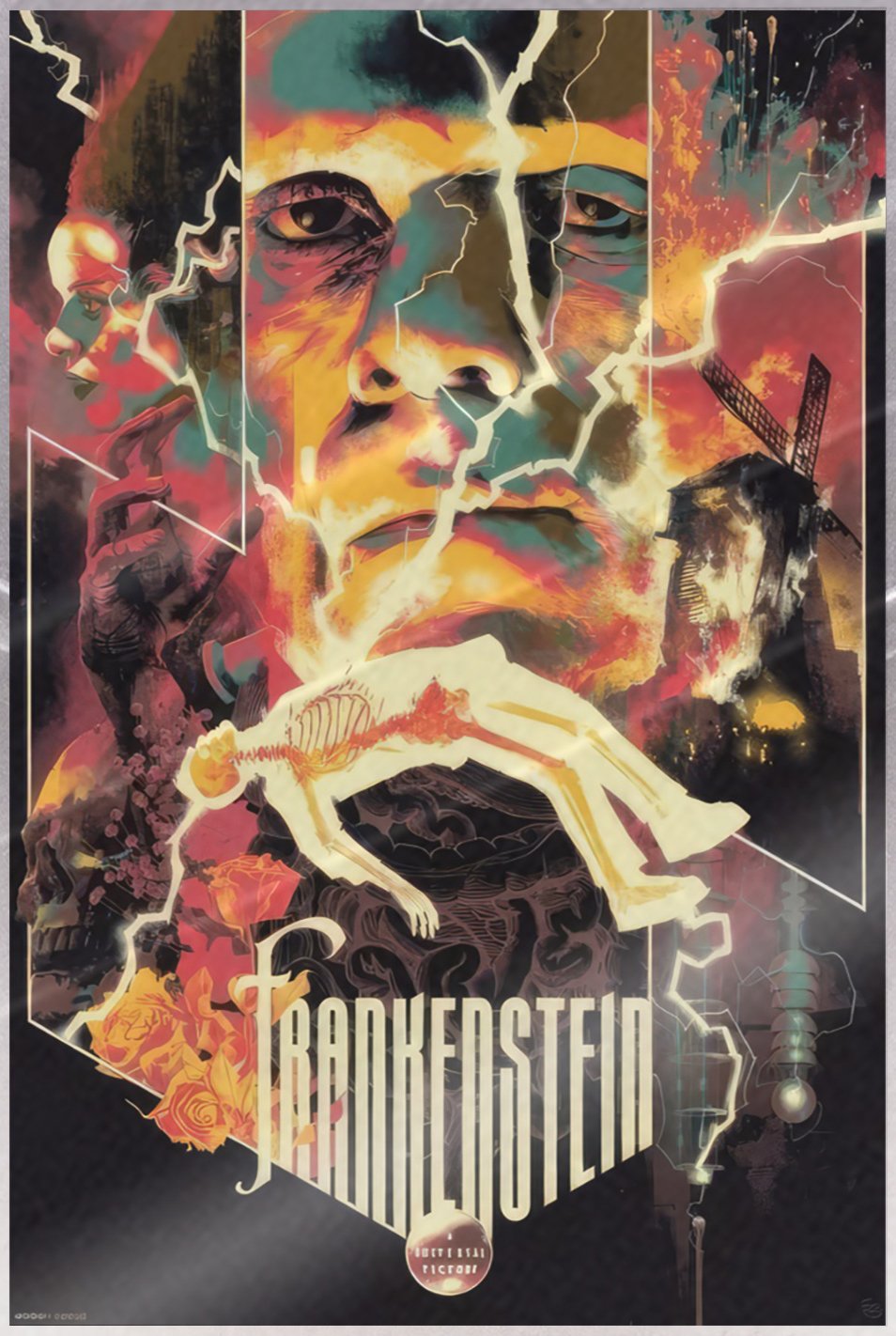 Frankenstein – Movie Poster (Universal Monsters) (Size: 24″ x 36″) (LAMINATED)