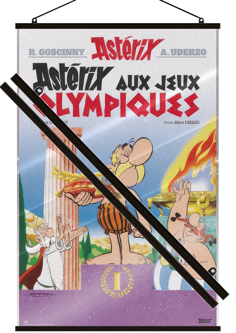 Asterix At The Games – Comic Poster (French Comic Cover) (24″ x 36″) (LAMINATED)