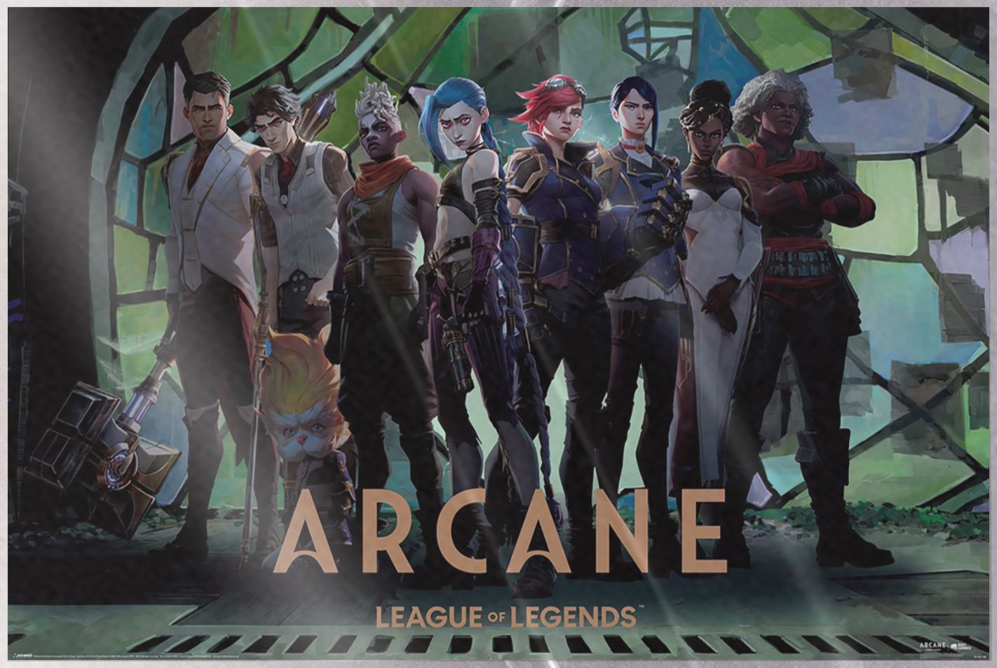 Arcane – League Of Legends – Poster (Zaun Arcade) (Size: 36″ x 24″) (LAMINATED)