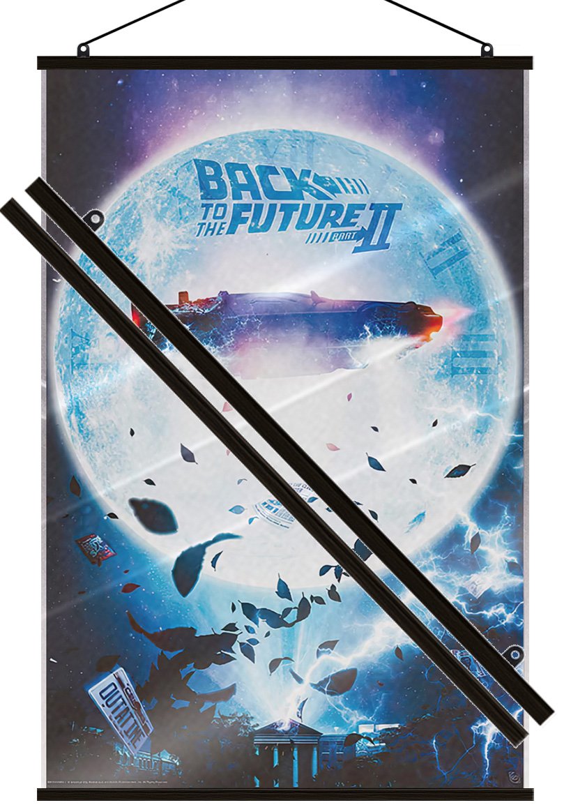 Back To The Future II – Movie Poster (DeLorean) (Size: 24″ x 36″) (LAMINATED)