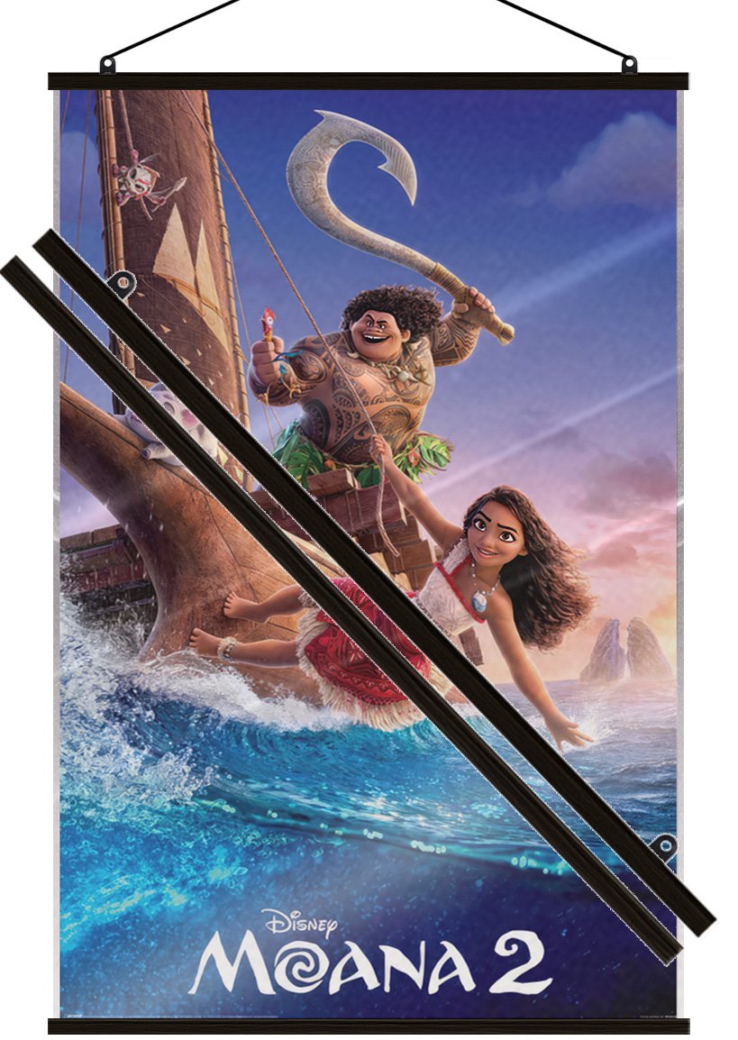 Moana 2 – Movie Poster (Regular – Vaiana 2 Intl. Title) (24″ x 36″) (LAMINATED)