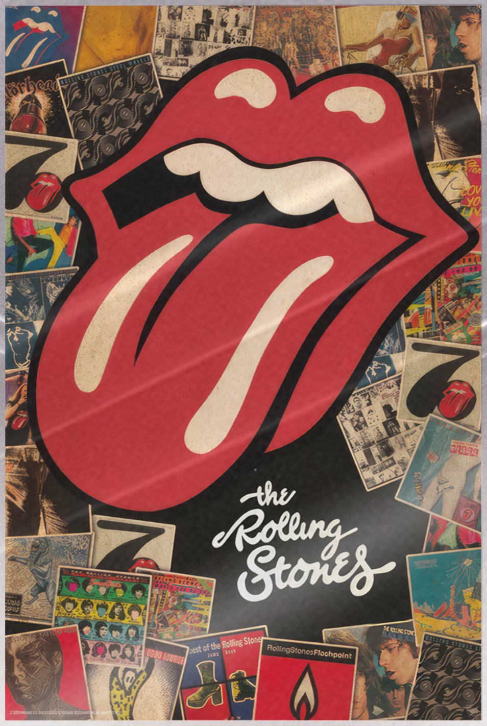 The Rolling Stones – Music Poster (Comic Album Cover Collage) (LAMINATED)