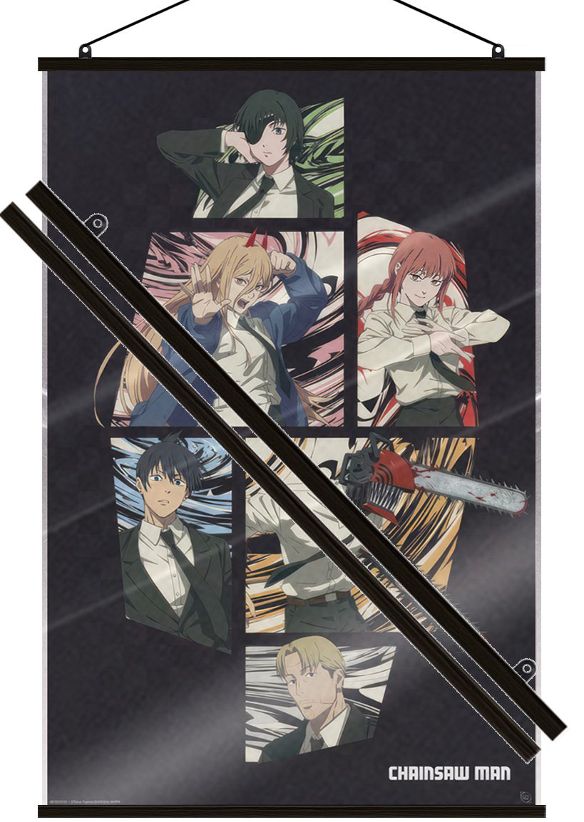 Chainsaw Man – Anime Poster (Division 4 – Characters) (24″ x 36″) (LAMINATED)