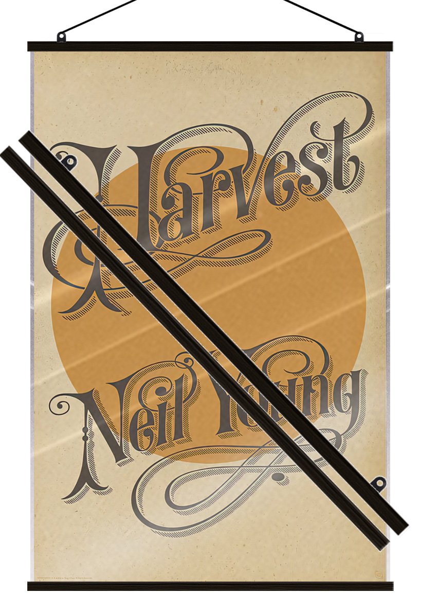 Neil Young – Music Poster (Harvest Moon – Album Cover) (24″ x 36″) (LAMINATED)