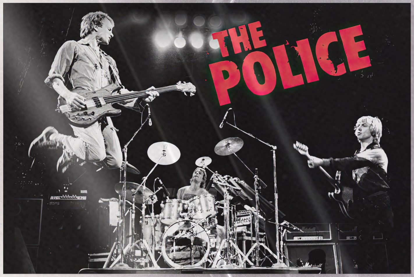 The Police – Music Poster (Live On Stage) (Size: 36″ x 24″) (LAMINATED)