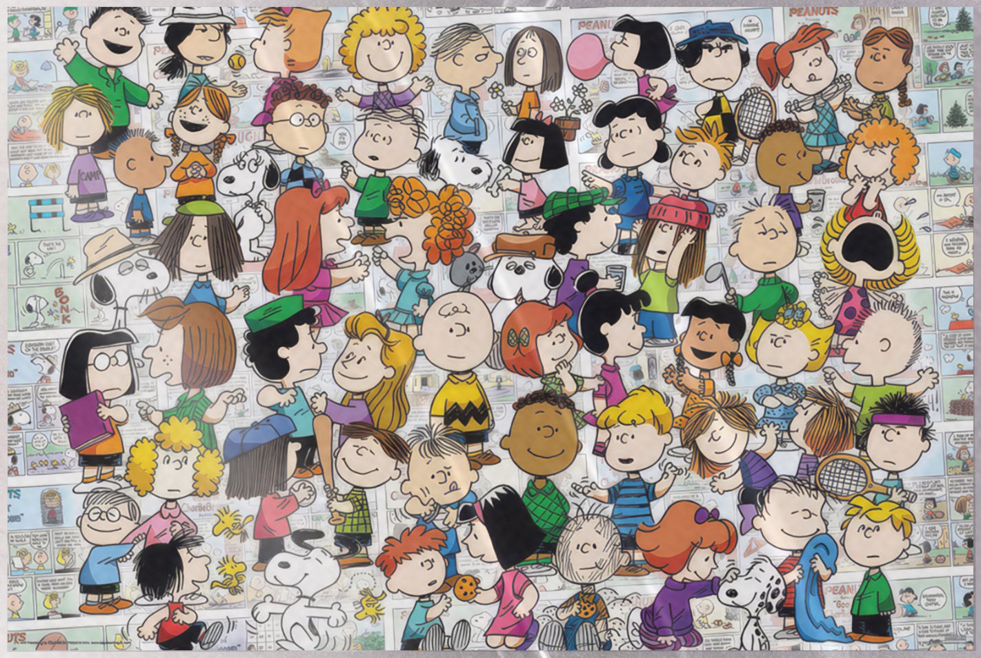 Peanuts – Comic Poster (All Characters) (Size: 36″ x 24″) (LAMINATED)
