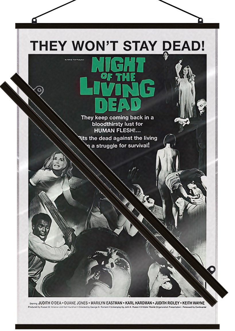 Night Of The Living Dead – Movie Poster (Regular) (Size: 24″ x 36″) (LAMINATED)
