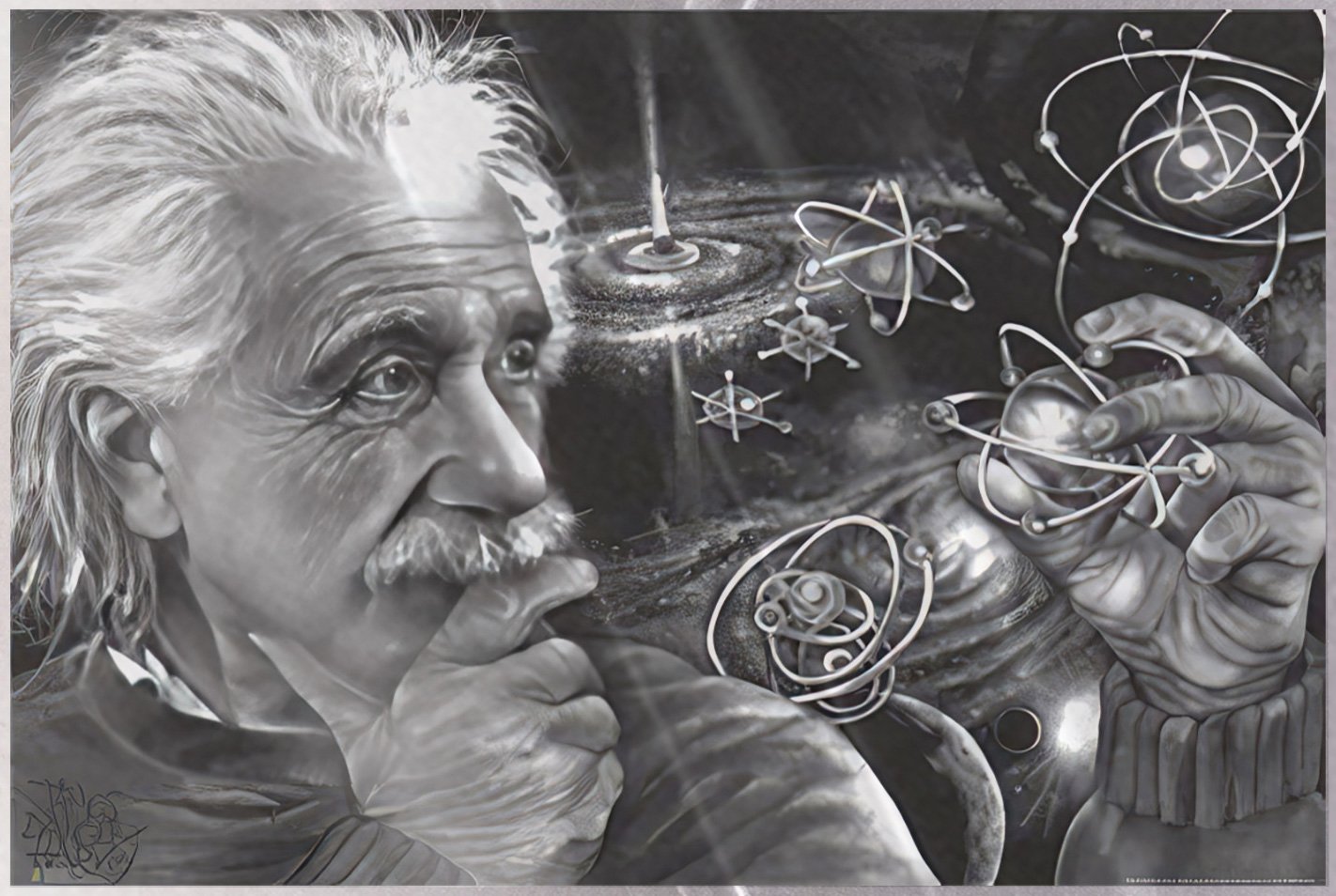 Albert Einstein – Personality Poster (Quazar) (Size: 36″ x 24″) (LAMINATED)