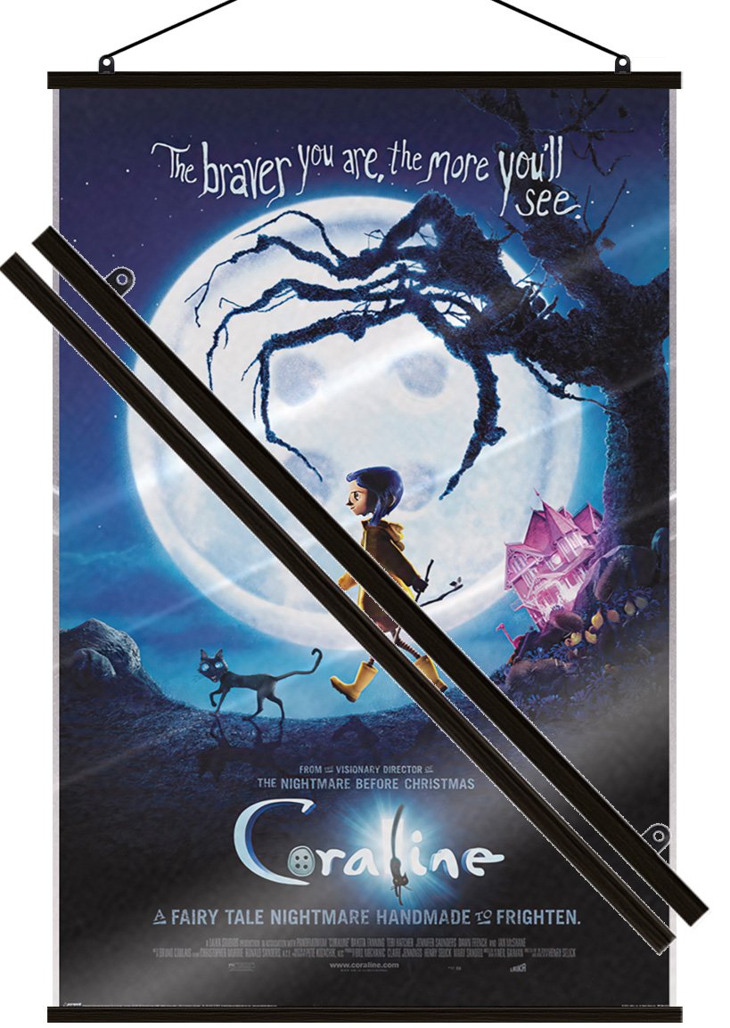 Coraline – Movie Poster (Regular Style) (Size: 24″ x 36″) (LAMINATED)
