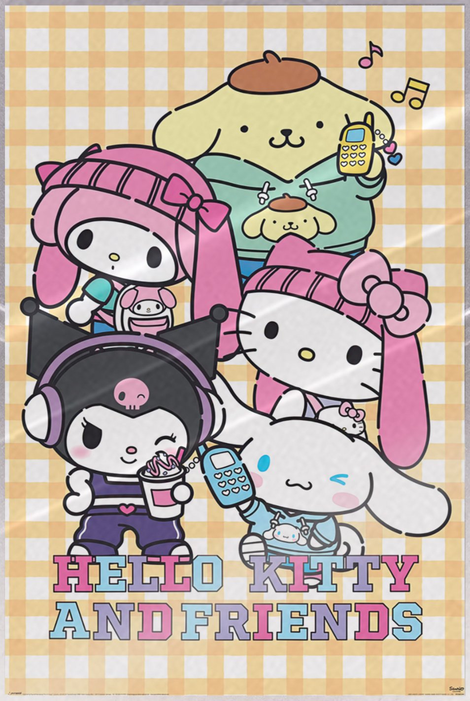 Hello Kitty And Friends - Anime Poster (Kuromi, My Melody