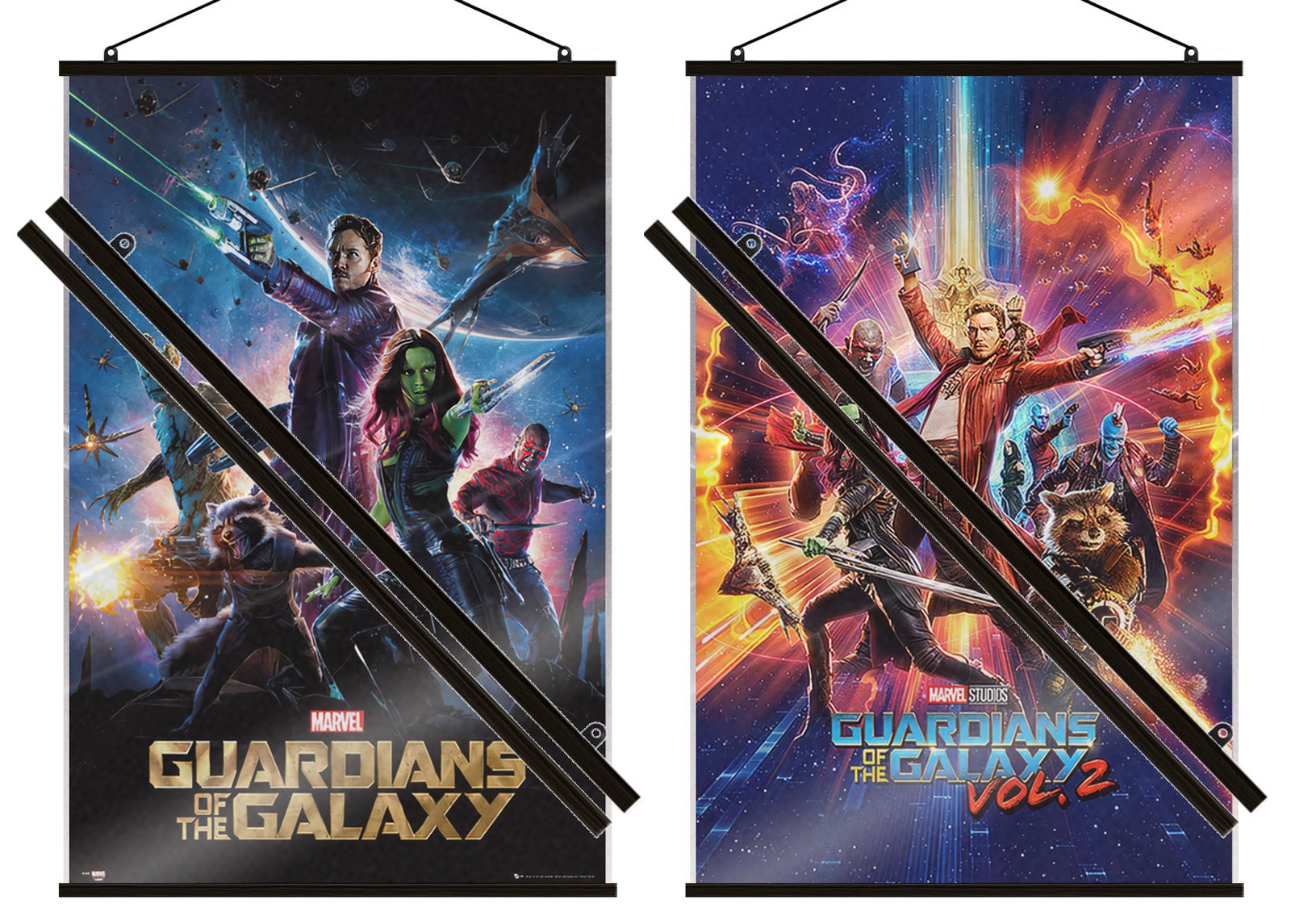 Guardians Of The Galaxy 1 & 2 – Movie Poster Set (Regulars) (LAMINATED)
