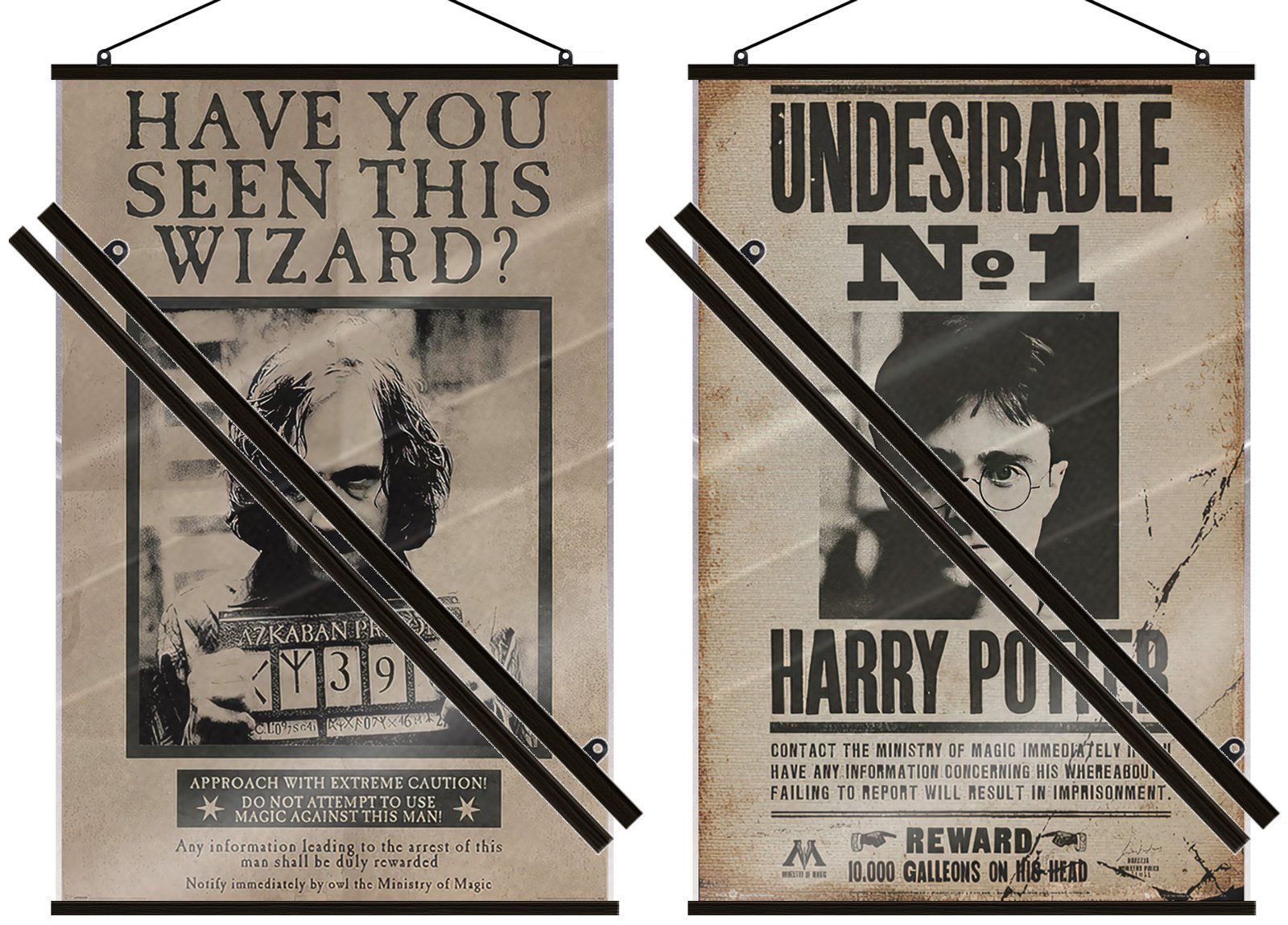 Harry Potter – Movie Poster Set (Wanted Sirius Black & Harry Potter) (LAMINATED)