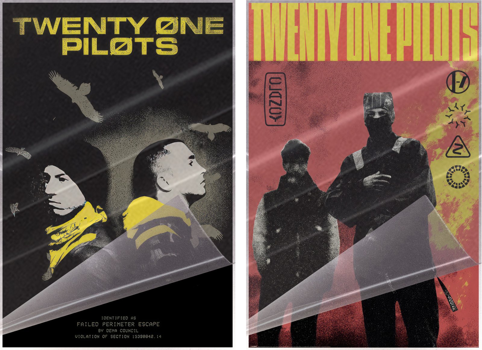 Twenty One Pilots - Poster Set (Trench Vultures & Clancy Covers