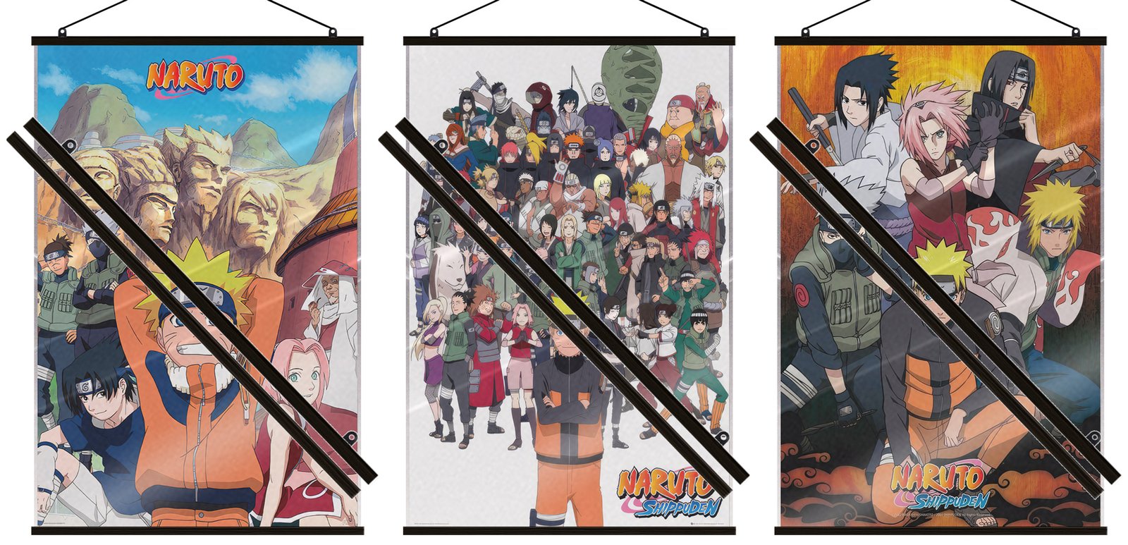 Naruto Shippuden – 3 Piece Anime Poster Set (The Faves) (24″ x 36″) (LAMINATED)