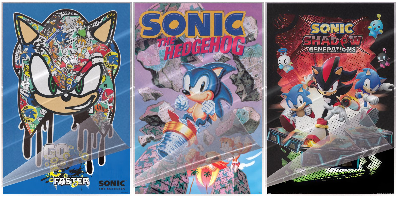 Sonic The Hedgehog – 3 Piece Poster Set (The Favorites 3) (LAMINATED)